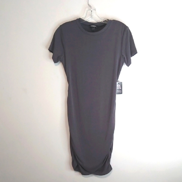 Express Dresses & Skirts - Express Grey Short Sleeve Dress - Size XL